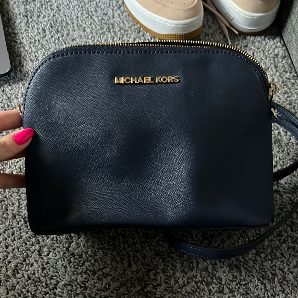Navy Blue Micheal Kors Crossbody